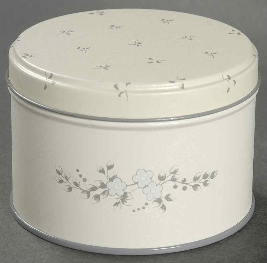 Heirloom Round Metal Box with Lid by Pfaltzgraff-1