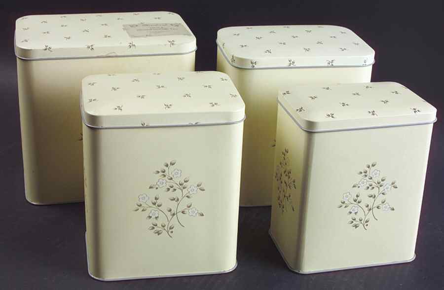 Heirloom Nested Storage Tin - Set of 4 by Pfaltzgraff-1