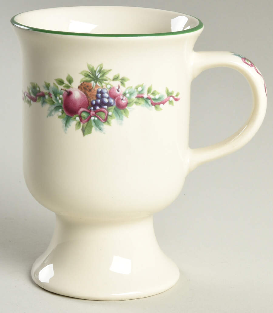 Holly Joy Pedestal Mug by Pfaltzgraff-1