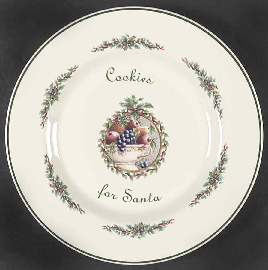 Holly Joy Cookie Plate by Pfaltzgraff-1