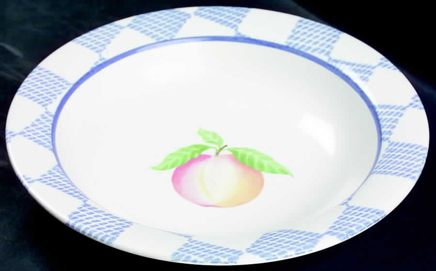 Hopscotch (Fruit) Rim Soup Bowl by Pfaltzgraff-1
