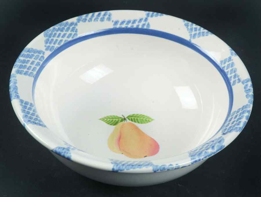 Hopscotch (Fruit) Rim Fruit/Dessert (Sauce) Bowl by Pfaltzgraff-1
