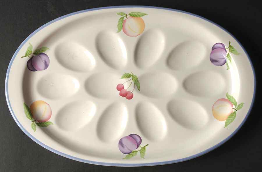 Hopscotch (Fruit) Deviled Egg Plate by Pfaltzgraff-1