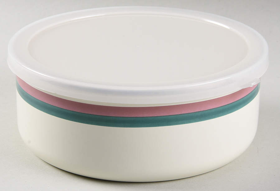 Juniper 6 5/8" Metal Bowl W/Plastic Lid by Pfaltzgraff-1