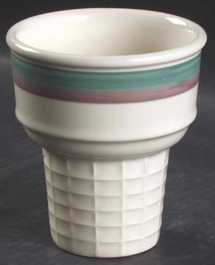 Juniper Ice Cream Cone Shaped Dish by Pfaltzgraff-1