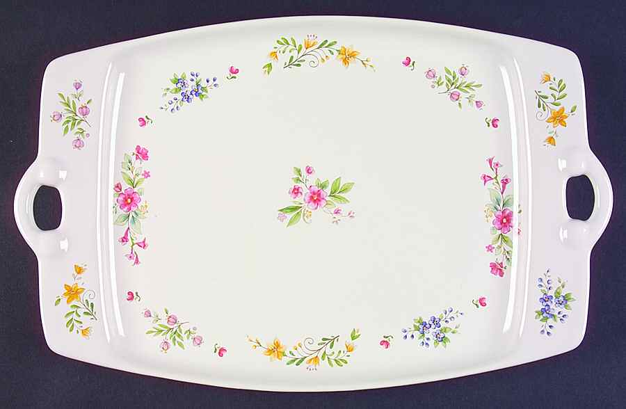 Meadow Lane 14" Rectangular Serving Platter by Pfaltzgraff-1