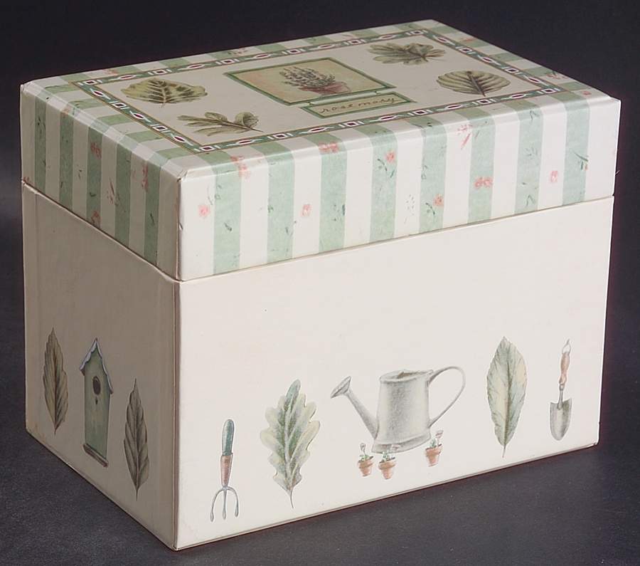 Naturewood Cardboard Recipe Box by Pfaltzgraff-1