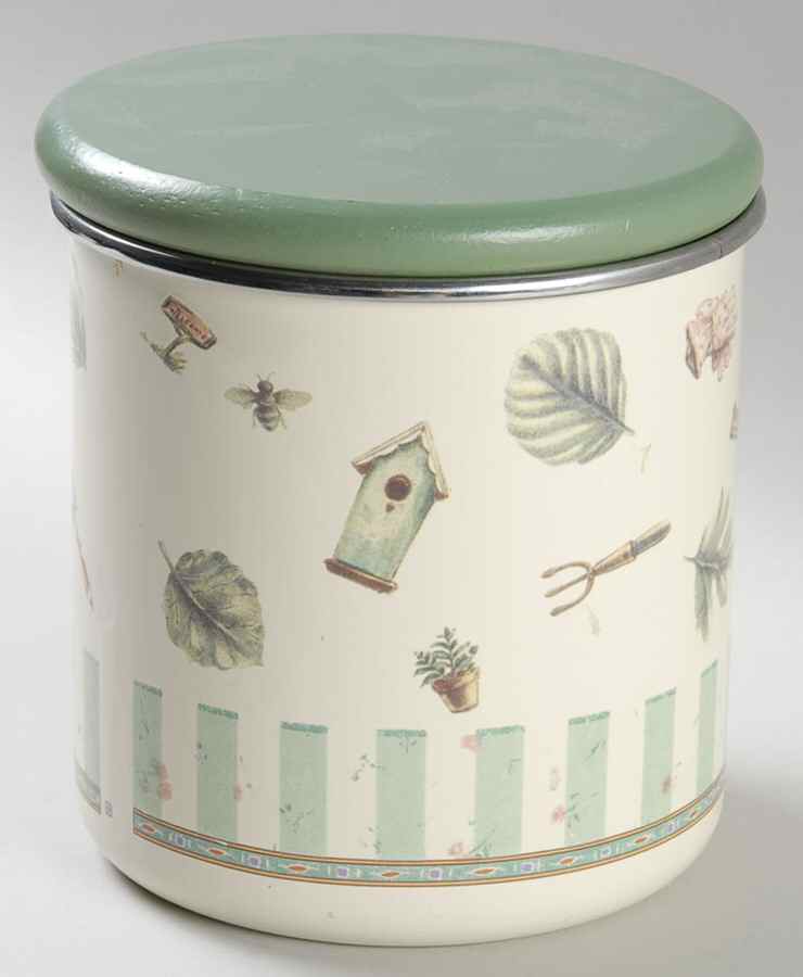 Naturewood Small Metal Canister & Wood Lid by Pfaltzgraff-1