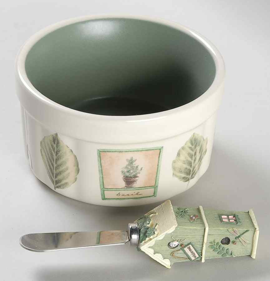 Naturewood Dip Bowl & Spreader Set by Pfaltzgraff-1