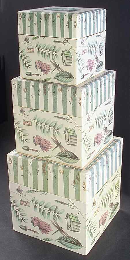 Naturewood (Set of 3) Paper Nesting Boxes by Pfaltzgraff-1