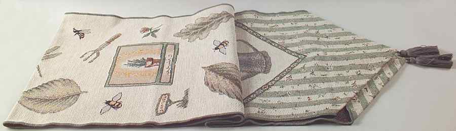 Naturewood 13" X 72" Cloth Table Runner by Pfaltzgraff-1