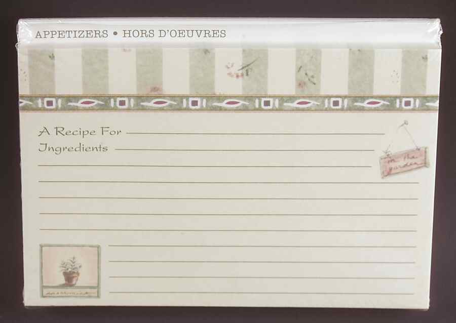 Naturewood Paper Recipe Card - Set of 40 by Pfaltzgraff-1