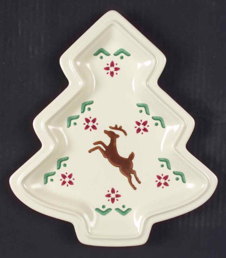 Nordic Christmas Small Tree Shaped Dish by Pfaltzgraff-1