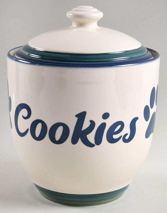Ocean Breeze Cookie Jar & Lid by Pfaltzgraff-1