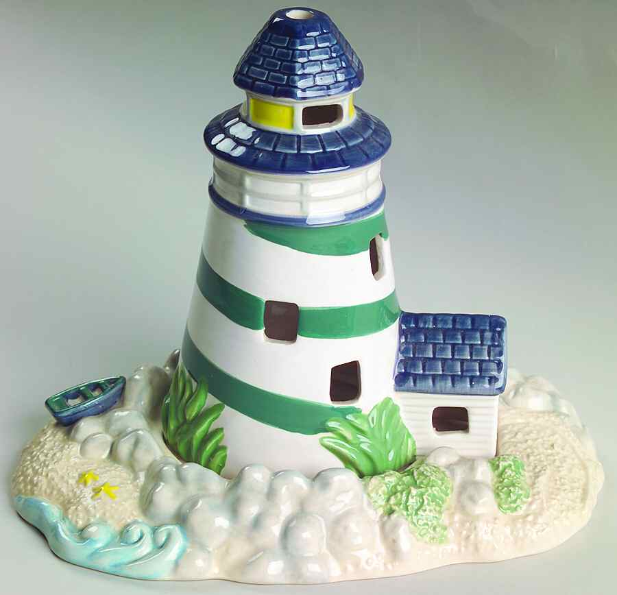 Ocean Breeze Lighthouse Tea Light Candleholder by Pfaltzgraff-1