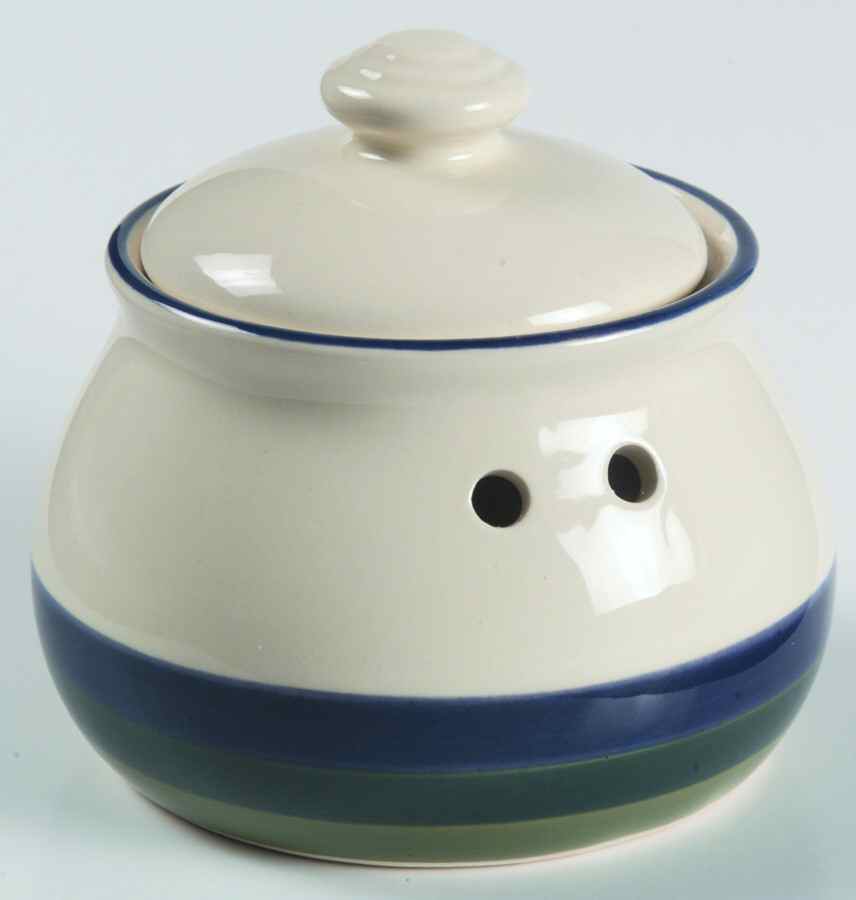 Ocean Breeze Garlic Keeper & Lid by Pfaltzgraff-1