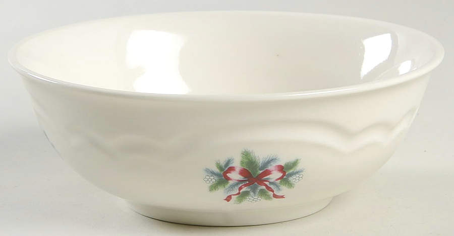 Red Ribbons Soup/Cereal Bowl by Pfaltzgraff-1