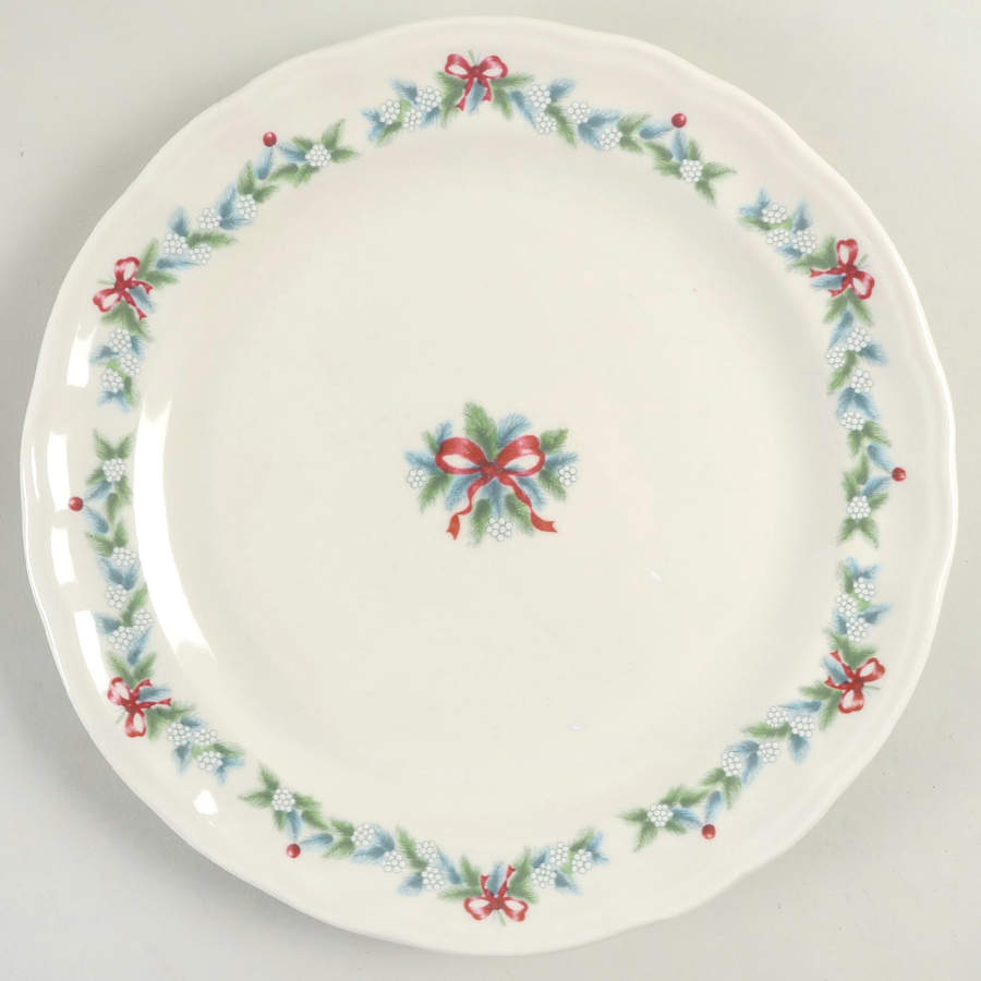 Red Ribbons Dinner Plate by Pfaltzgraff-1