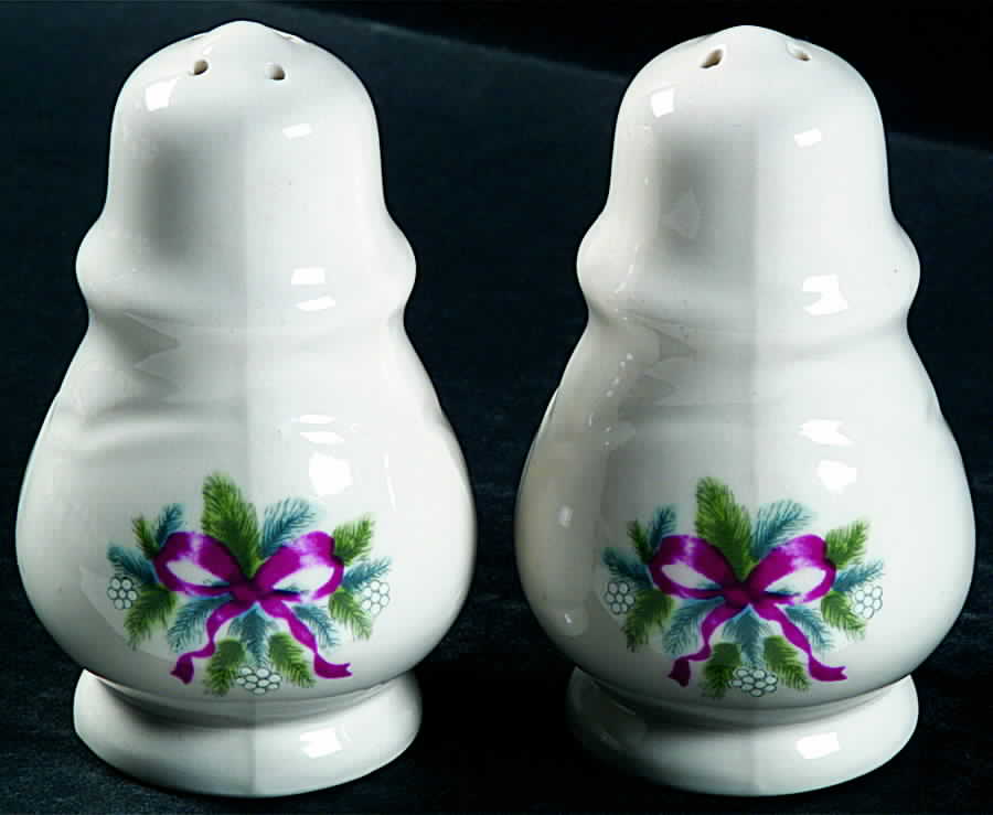 Red Ribbons Salt & Pepper Set by Pfaltzgraff-1
