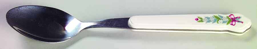Red Ribbons Place/Oval Soup Spoon by Pfaltzgraff-1