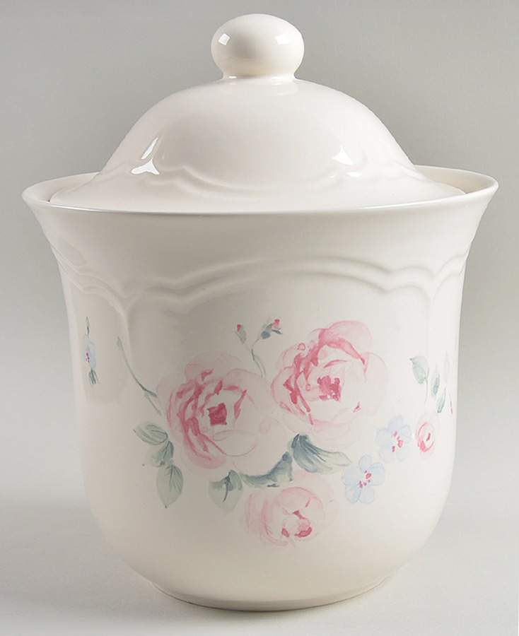 Secret Rose Extra Large Canister & Lid by Pfaltzgraff-1
