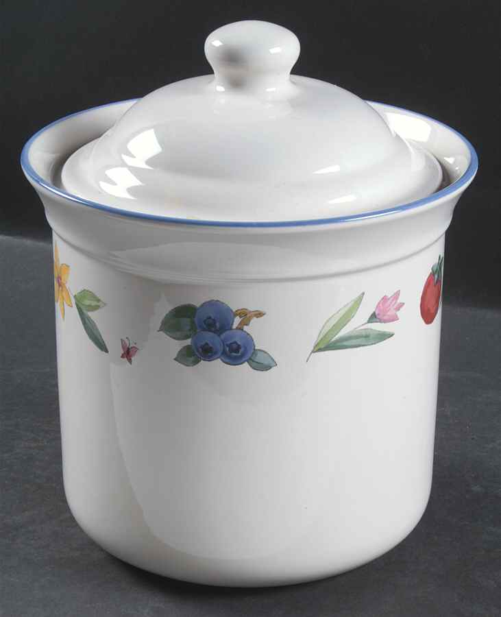 Summer Garden Medium Canister & Lid by Pfaltzgraff-1