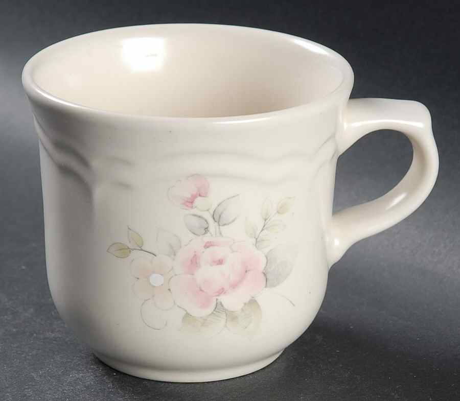 Tea Rose Flat Cup by Pfaltzgraff-1