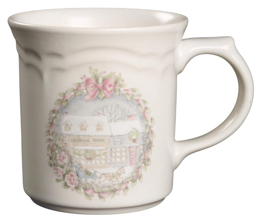 Tea Rose Holiday Mug by Pfaltzgraff-1