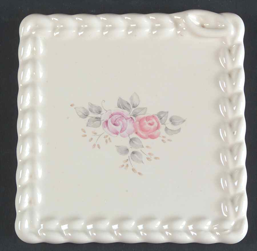 Trousseau Embossed Square Trivet by Pfaltzgraff-1
