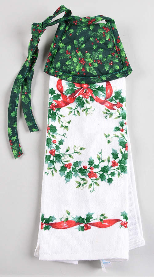 Winterberry Cloth Tie Towel by Pfaltzgraff-1