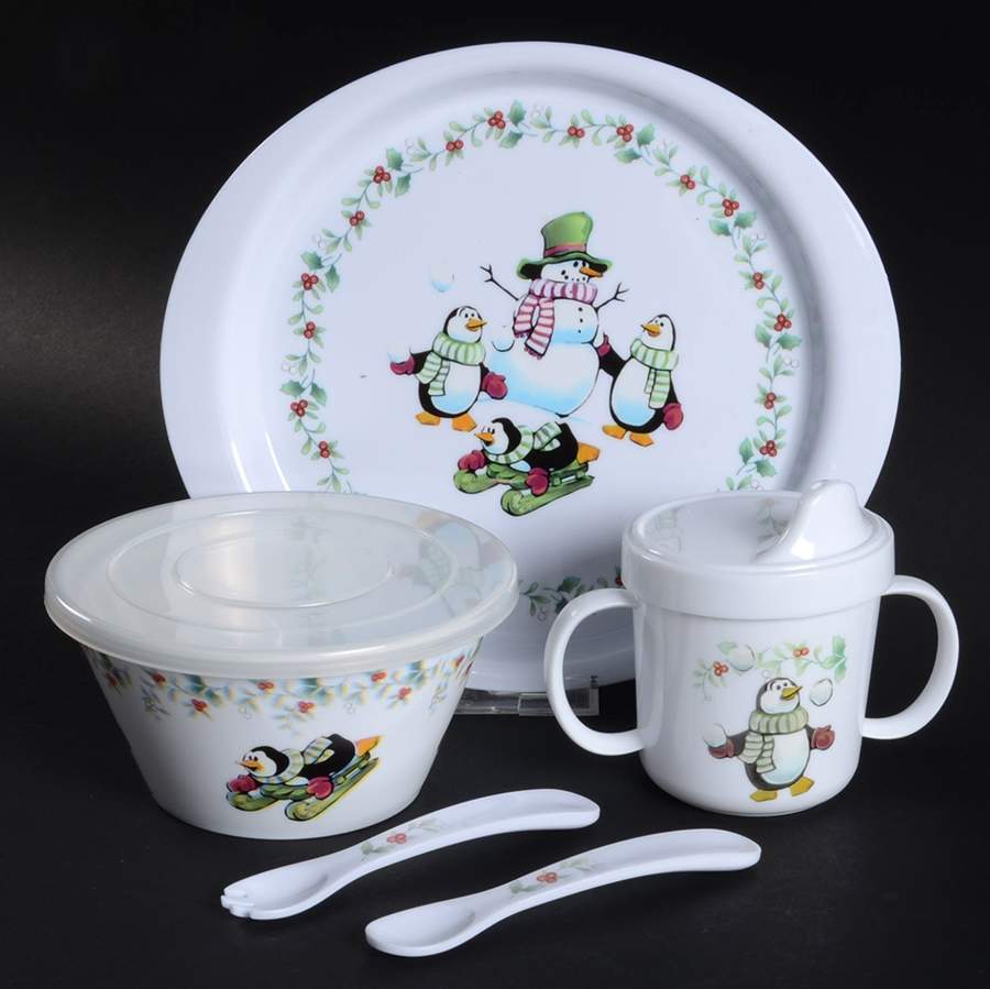 Winterberry (5 Piece) Melamine Child's Set by Pfaltzgraff-1
