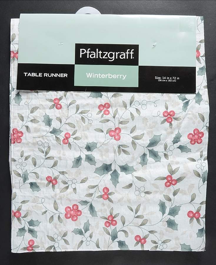 Winterberry 14" X 72" Cloth Table Runner by Pfaltzgraff-1