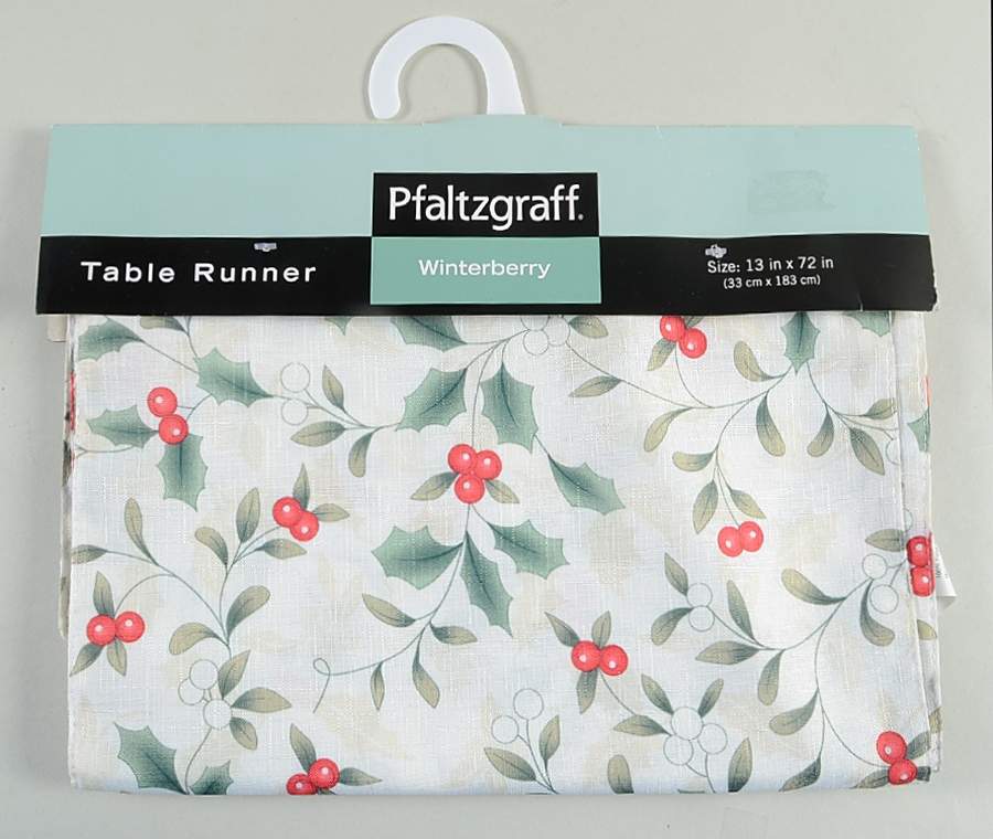 Winterberry 13" X 72" Cloth Table Runner by Pfaltzgraff-1