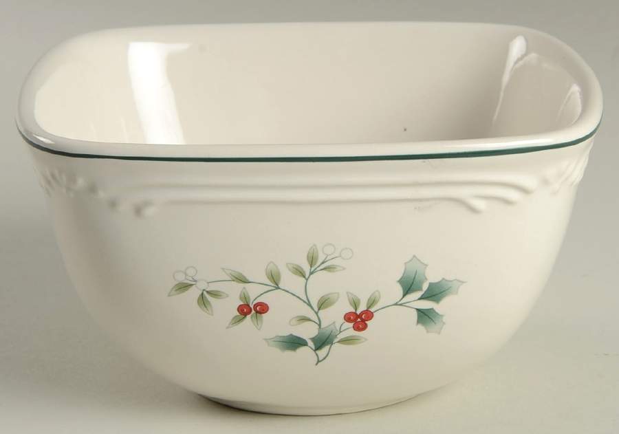 Winterberry Deep Square Soup Cereal Bowl by Pfaltzgraff-1