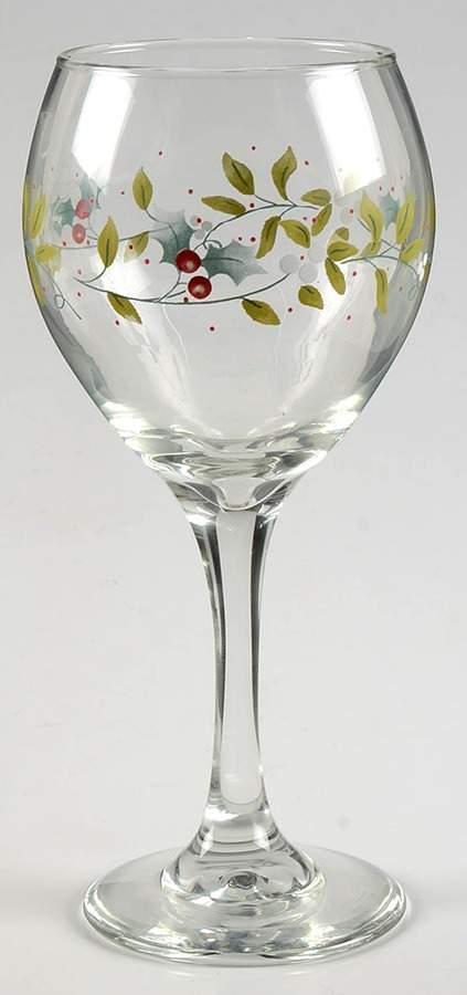 Winterberry 14 Oz Glassware Goblet by Pfaltzgraff-1