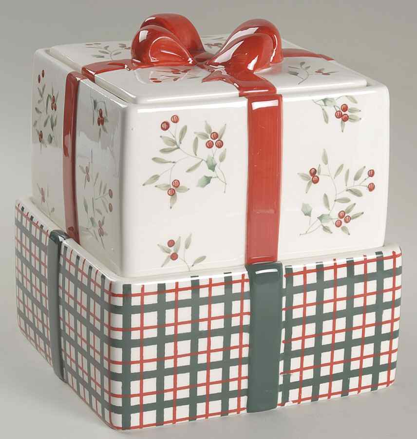 Winterberry Cookie Jar-Stacking (3 Pc) by Pfaltzgraff-1