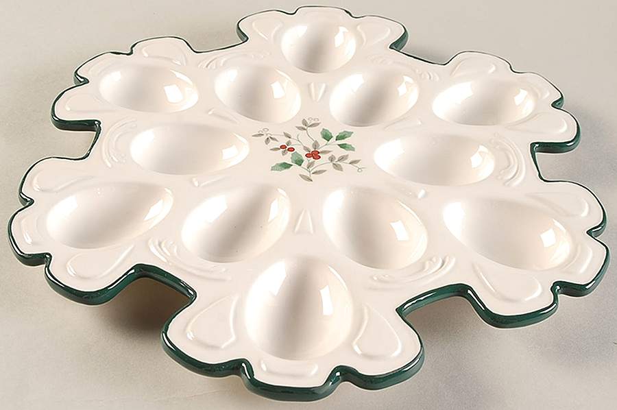 Winterberry Deviled Egg Plate by Pfaltzgraff-1