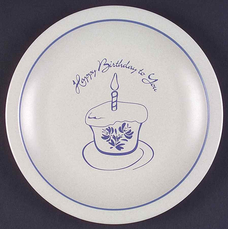 Yorktowne "Happy Birthday" Dinner Plate by Pfaltzgraff-1