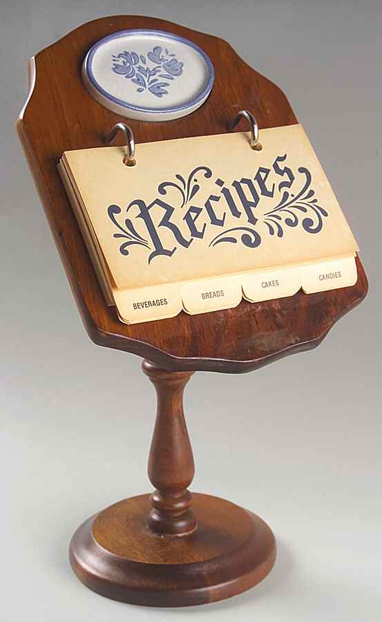 Yorktowne Wood Recipe Stand by Pfaltzgraff-1