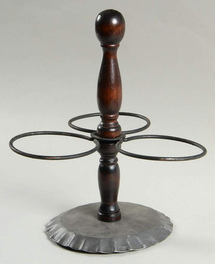 Yorktowne Metal/Wood Stand for Jam/Relish Server by Pfaltzgraff-1