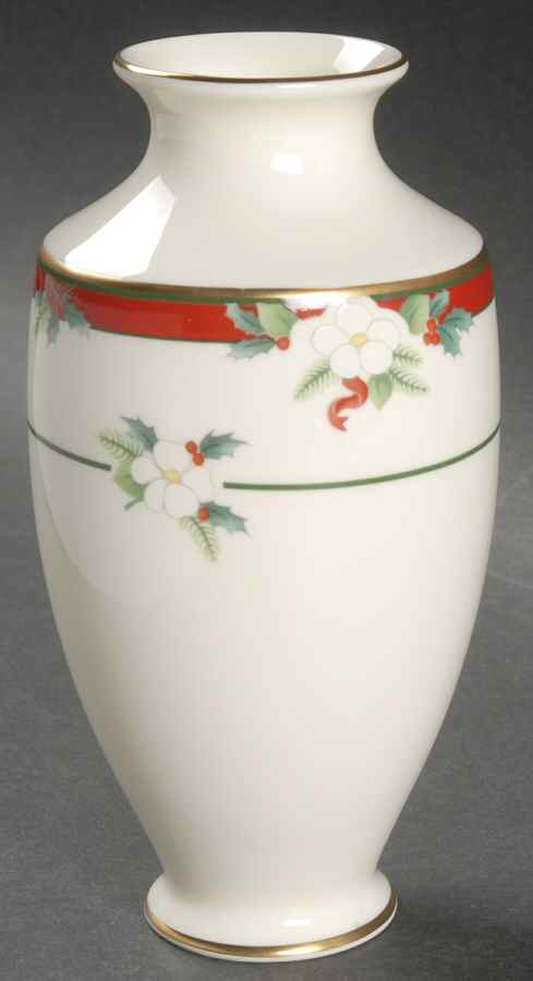 Yuletide (Bone) Bud Vase by Pfaltzgraff-1
