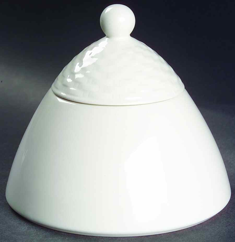 President White Sugar Bowl & Lid by Pagnossin-1