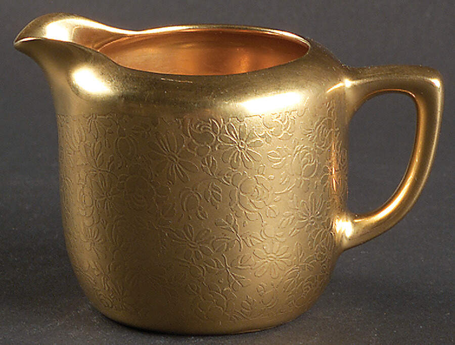 Gold Baroque Mini Creamer by Pickard-1