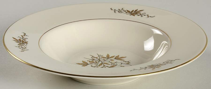 Golden Magic Rim Soup Bowl by Pickard-1