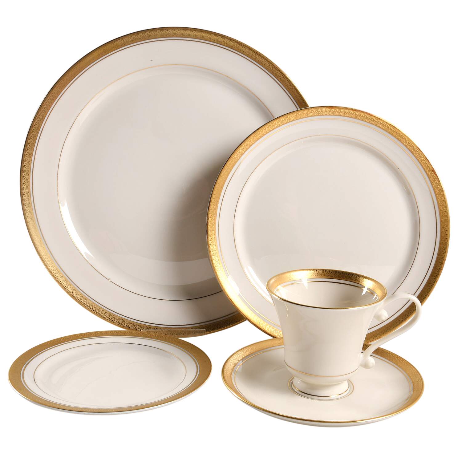 Palace (Ivory Background) 5 Piece Place Setting by Pickard-1
