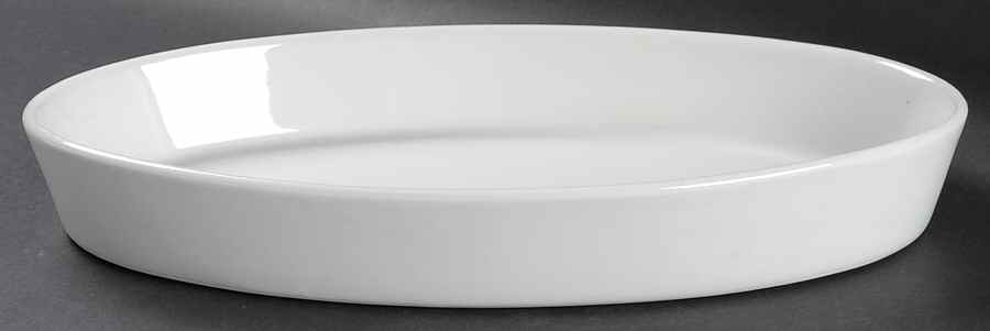 Culinaire White 12'' Oval Baker by Pillivuyt-1