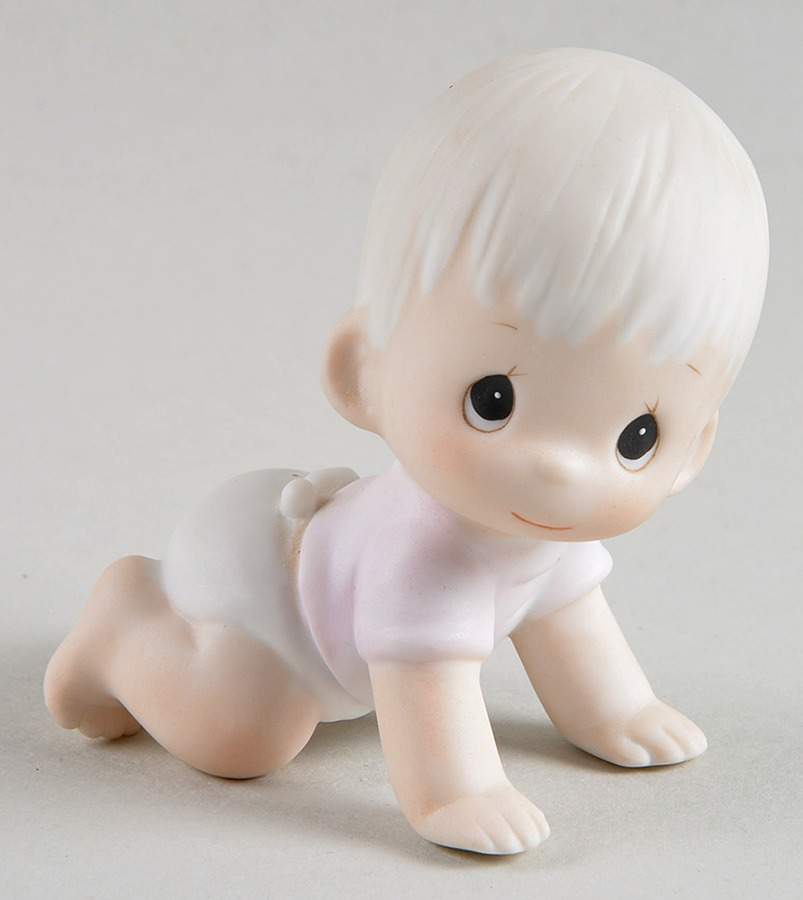 Baby Boy Crawling Dove-Baby Boy Crawling - Dove Trademark, No Box by Precious Moments-1