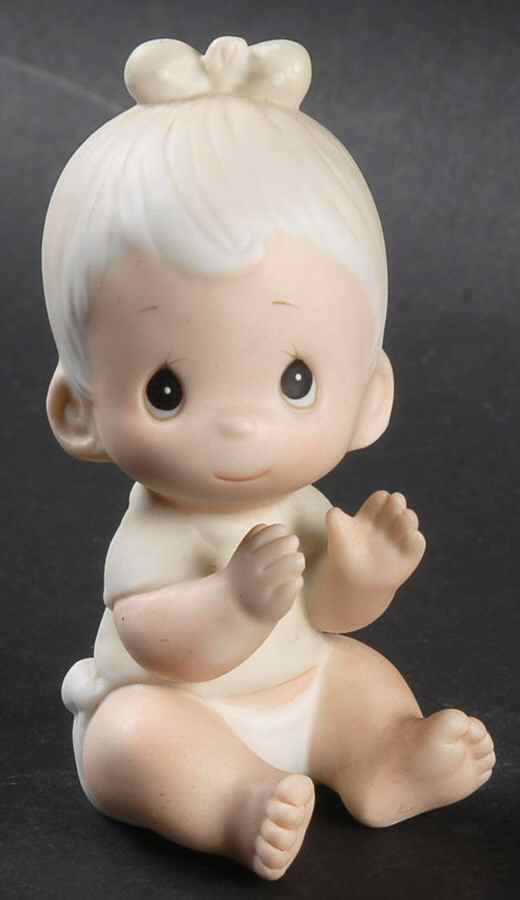 Baby Girl Clapping Cross-Baby Girl Clapping - Cross Trademark, No Box by Precious Moments-1