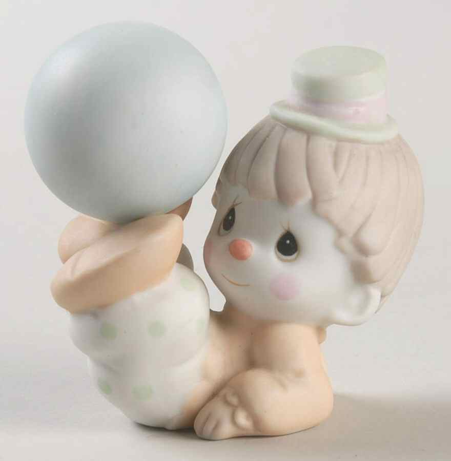 Clown-Boy Balancing Ball Dove-Clown Boy With Ball - Dove Trademark With Box by Precious Moments-1
