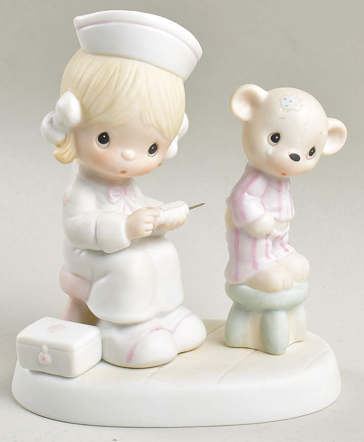 Love Beareth All Things Fish Mark-Love Beareth All Things - Fish Trademark, No Box by Precious Moments-1
